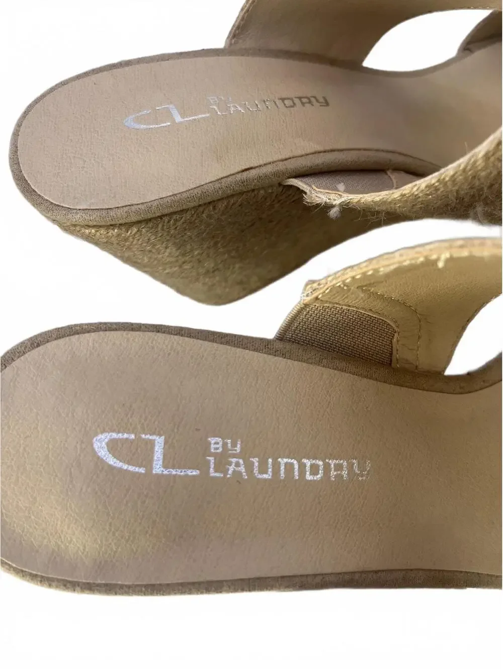 Chinese Laundry Jute Wedge Sandals Women's Size 8.5 Beige CL by Laundry NWOT